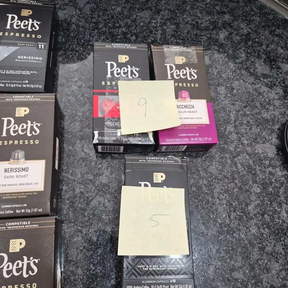 Peet's Coffee Nespresso Compatible Aluminum Capsules, 113 CT